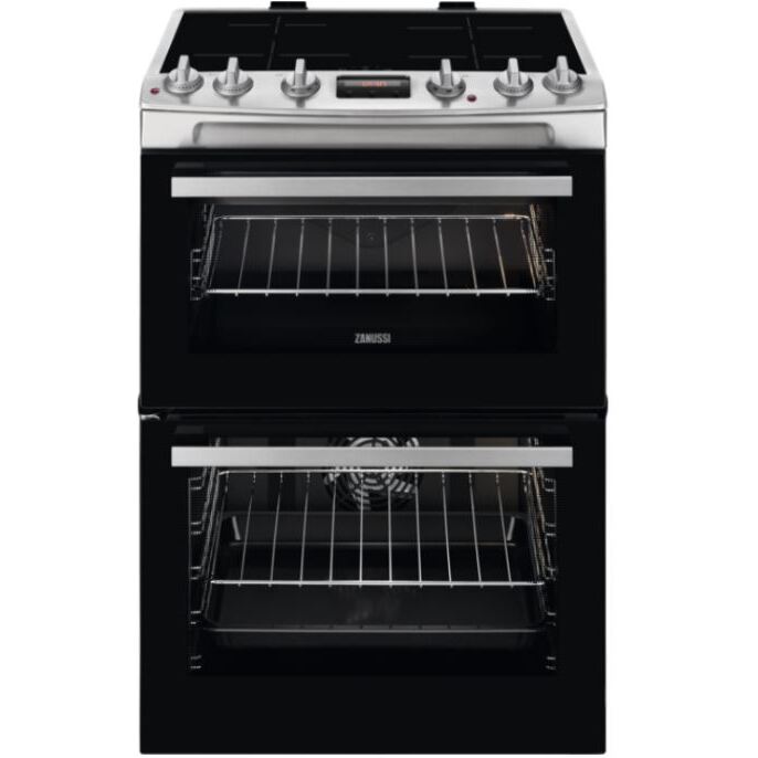 Zanussi ZCI66280XA Induction Electric Cooker with Double Oven, Stainless Steel, A Rated | Atlantic Electrics