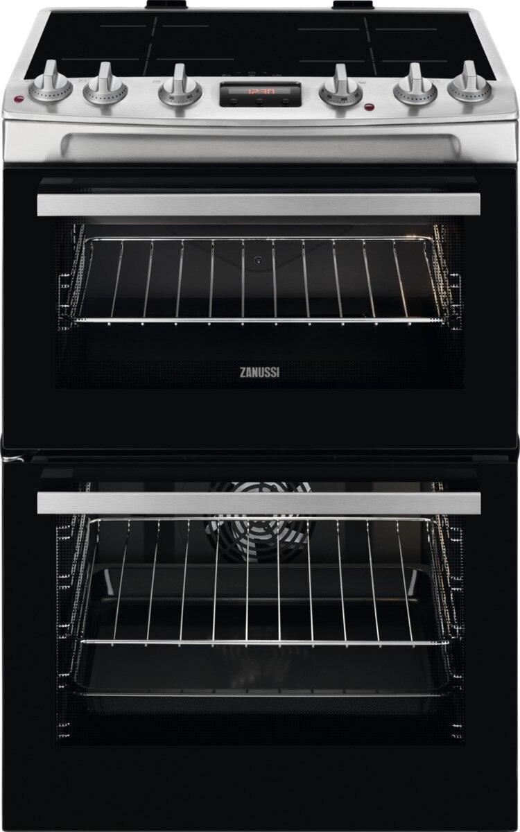 Zanussi ZCI66280XA Induction Electric Cooker with Double Oven, Stainless Steel, A Rated | Atlantic Electrics