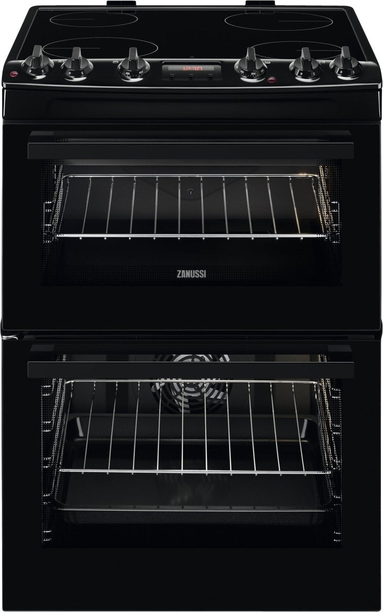 Zanussi ZCV66250BA Electric Cooker with Double Oven | Atlantic Electrics