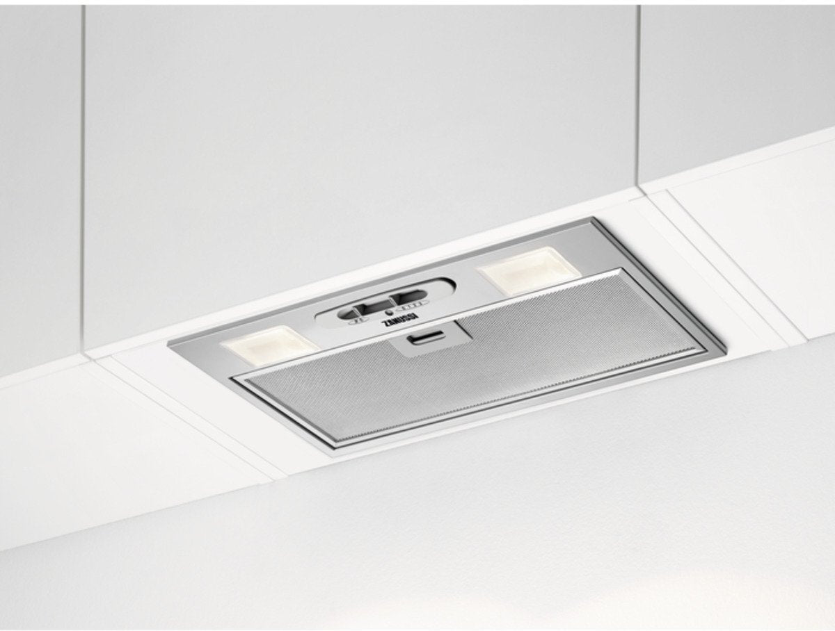 Zanussi ZFG215S Canopy Cooker Hood, Grey, C Rated | Atlantic Electrics