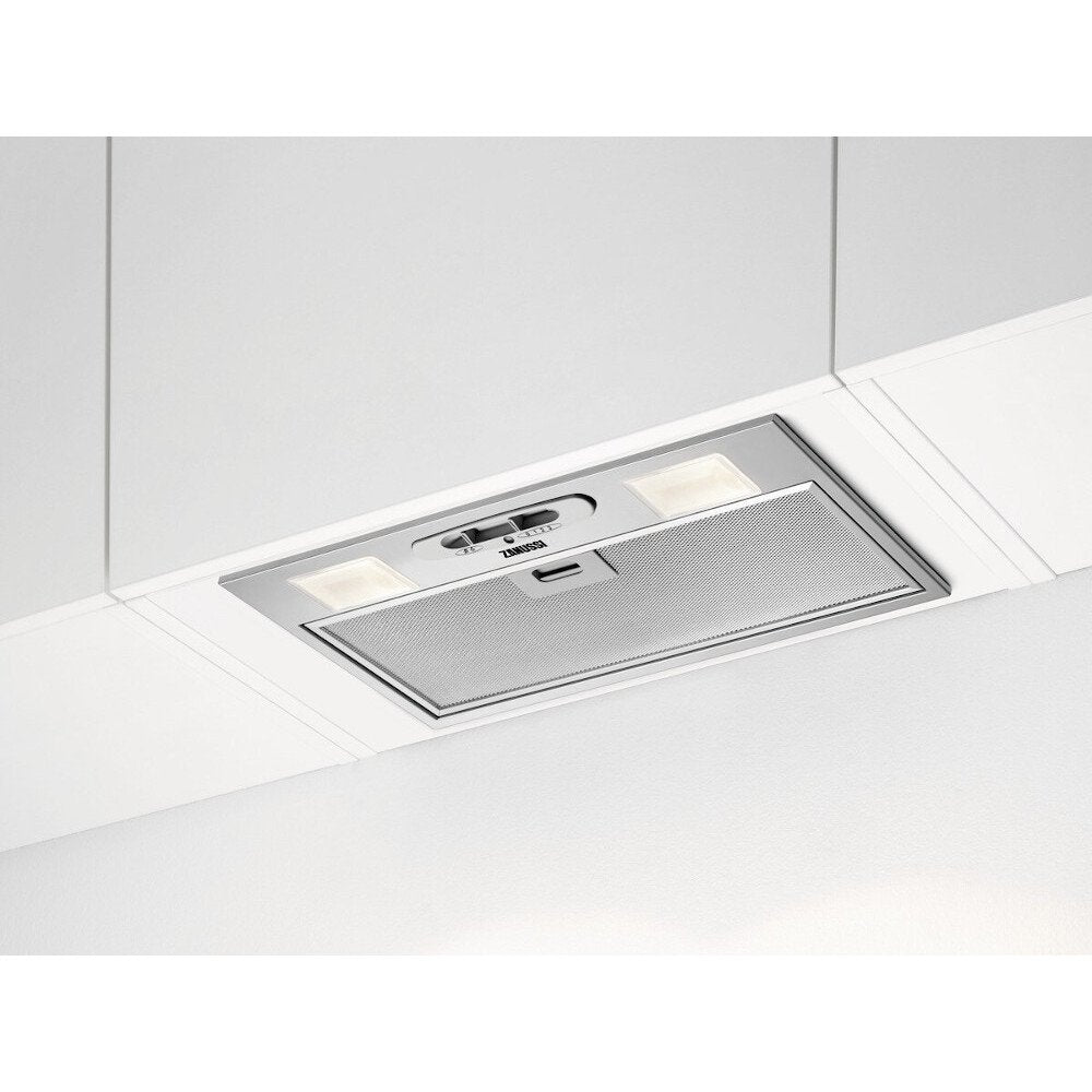 Zanussi ZFG215S Canopy Cooker Hood, Grey, C Rated | Atlantic Electrics