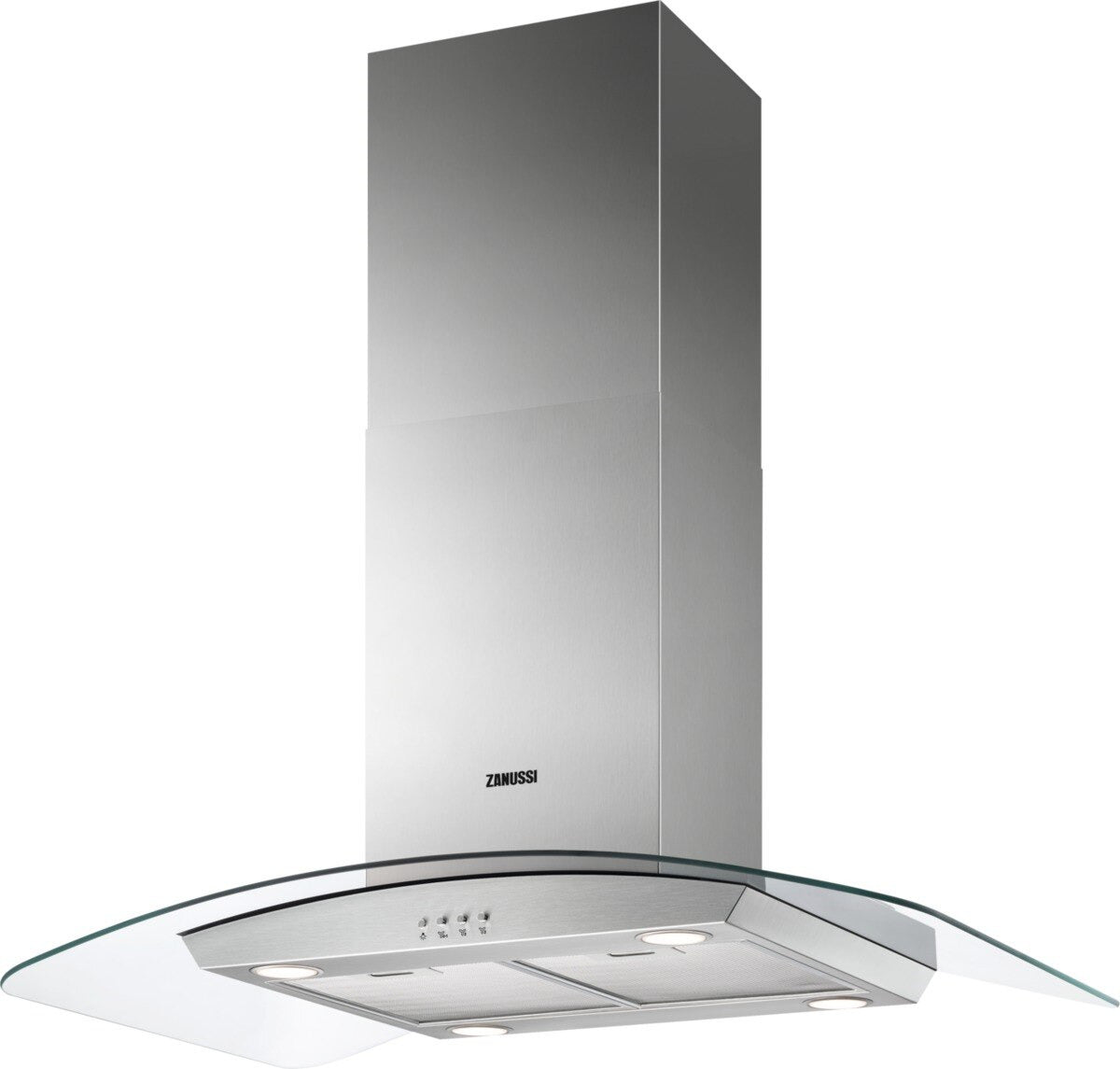 Zanussi ZFI719A Island Hood - Stainless Steel / Glass | Atlantic Electrics