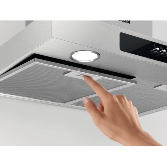 Zanussi ZFT516X 60cm Chimney Cooker Hood, Stainless Steel, C Rated | Atlantic Electrics