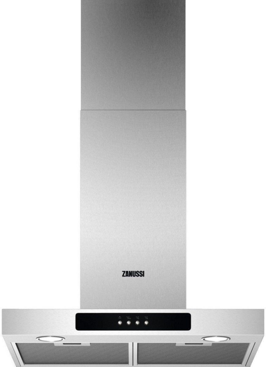 Zanussi ZFT516X 60cm Chimney Cooker Hood, Stainless Steel, C Rated | Atlantic Electrics