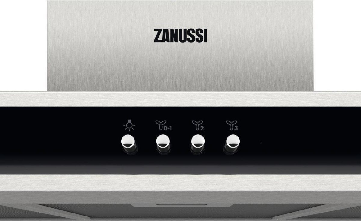 Zanussi ZFT519X 90cm Chimney Cooker Hood, Stainless Steel | Atlantic Electrics