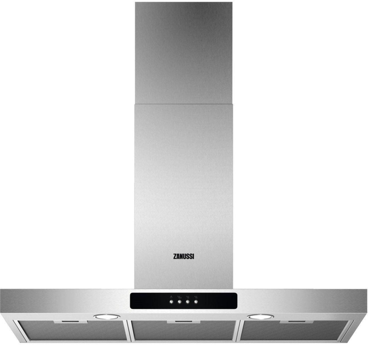 Zanussi ZFT519X 90cm Chimney Cooker Hood, Stainless Steel | Atlantic Electrics