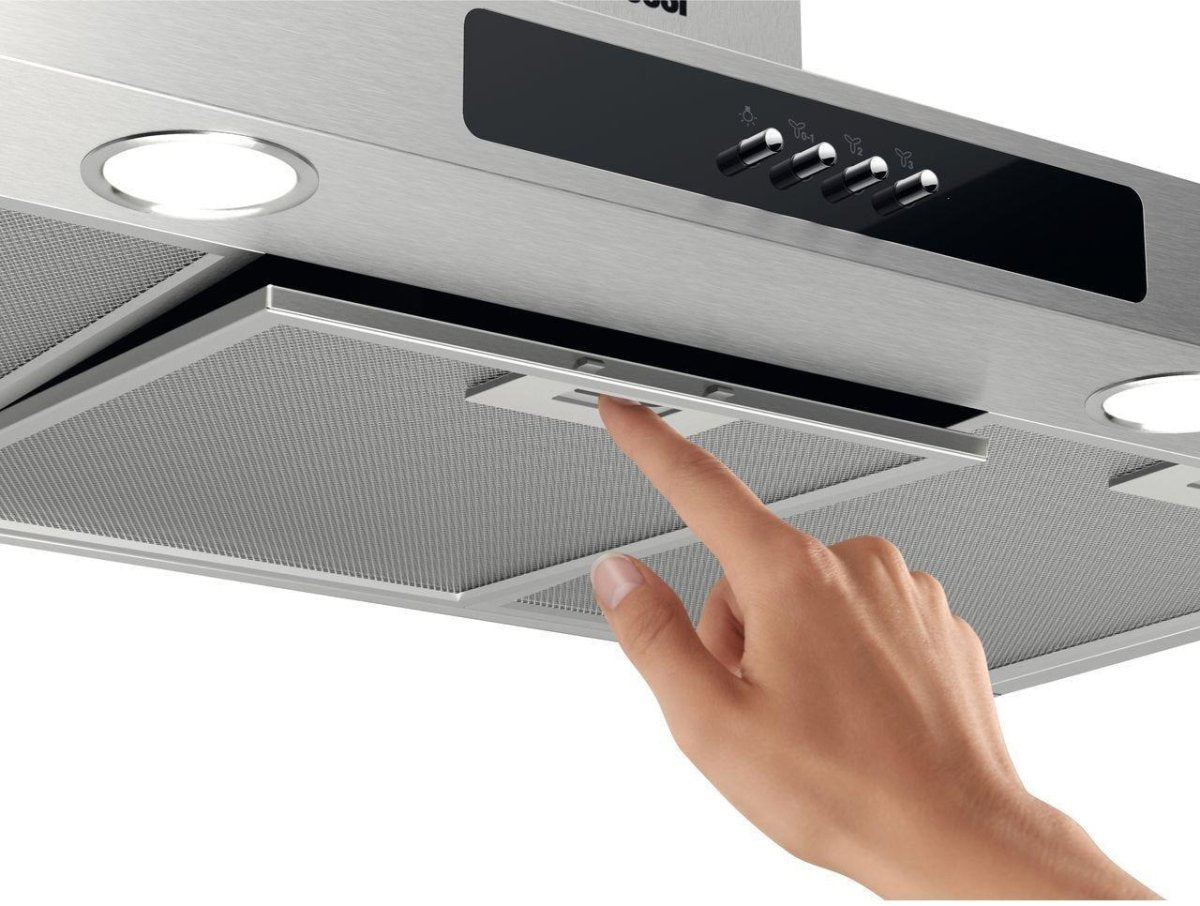 Zanussi ZFT519X 90cm Chimney Cooker Hood, Stainless Steel | Atlantic Electrics