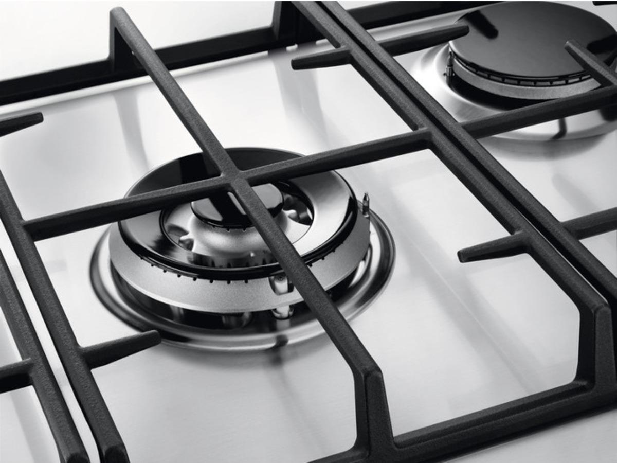 Zanussi ZGNN755X 5 Burner Gas Hob, Stainless Steel | Atlantic Electrics