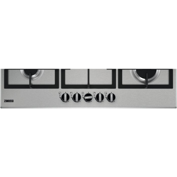 Zanussi ZGNN955X 5 Burner Gas Hob, Stainless Steel | Atlantic Electrics