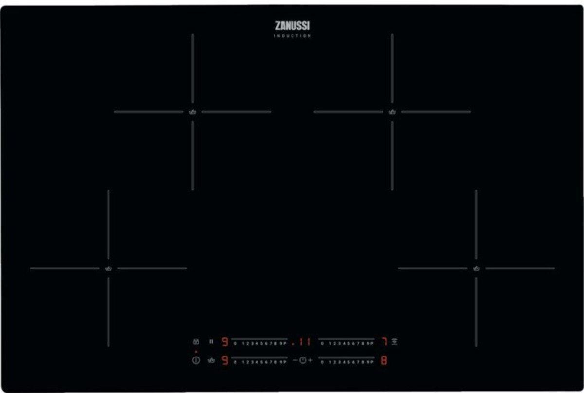 Zanussi ZIAN844K Induction Hob, Black Frameless | Atlantic Electrics