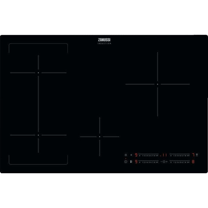 Zanussi ZIFN844K Induction Hob, Black Frameless | Atlantic Electrics