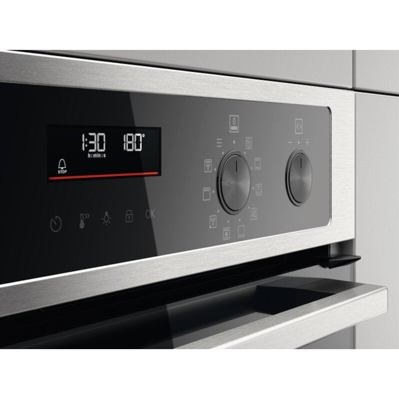 Zanussi ZKCNA7XN Built - In Electric Double Oven, Stainless Steel, A Rated | Atlantic Electrics
