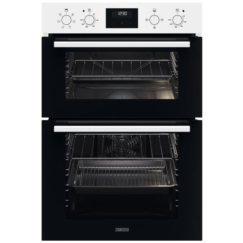 Zanussi ZKHNL3W1 Built - In Electric Double Oven, White, A Rated | Atlantic Electrics