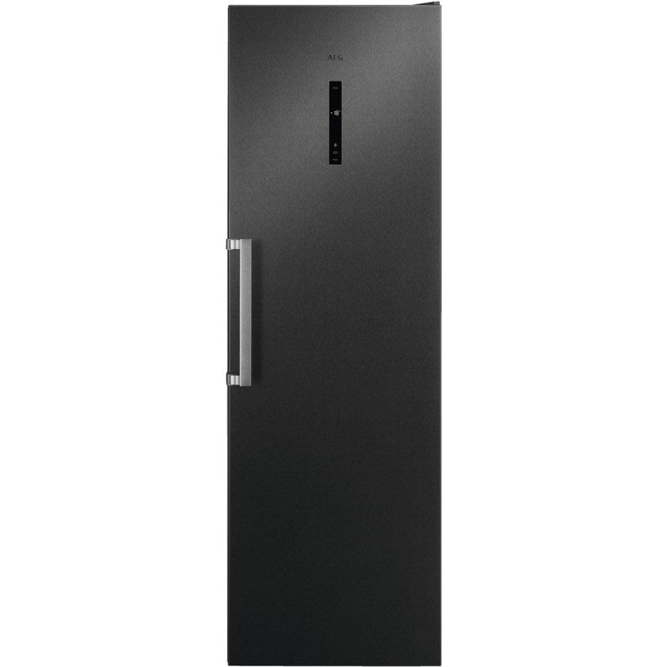 AEG AGB728E5NB Freestanding Upright Freezer Frost Free - Black Steel | Atlantic Electrics