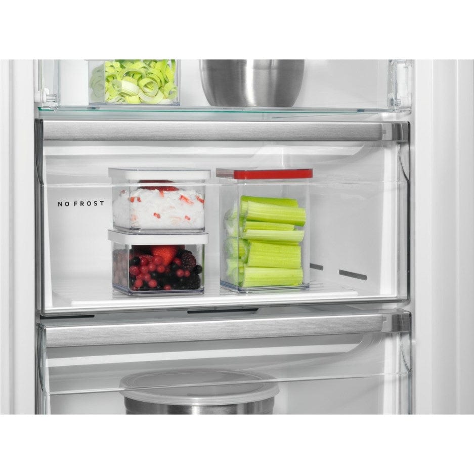 AEG AGB728E5NB Freestanding Upright Freezer Frost Free - Black Steel | Atlantic Electrics