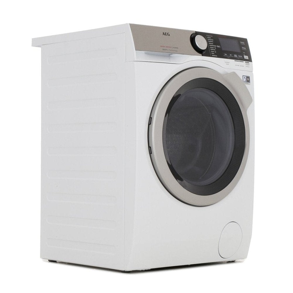 AEG 8000 L8WEC166R Freestanding Washer Dryer, 10kg-6kg Load, 1600rpm Spin, White - Atlantic Electrics - 39477716189407