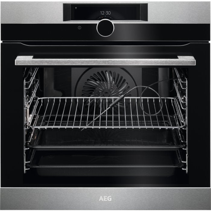 AEG BPK948330M 60Cm Single Oven With Pyrolytic Cleaning - Stainless Steel | Atlantic Electrics