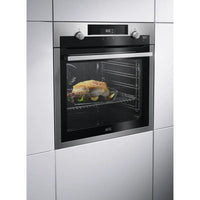 Thumbnail AEG BPS55IE20M 56cm Built In Electric Single SteamBake Oven with Pyrolytic Cleaning Stainless Steel - 39477713830111
