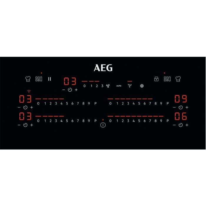 AEG CCE84779FB Induction Extractor Hob Recirculation - Black | Atlantic Electrics