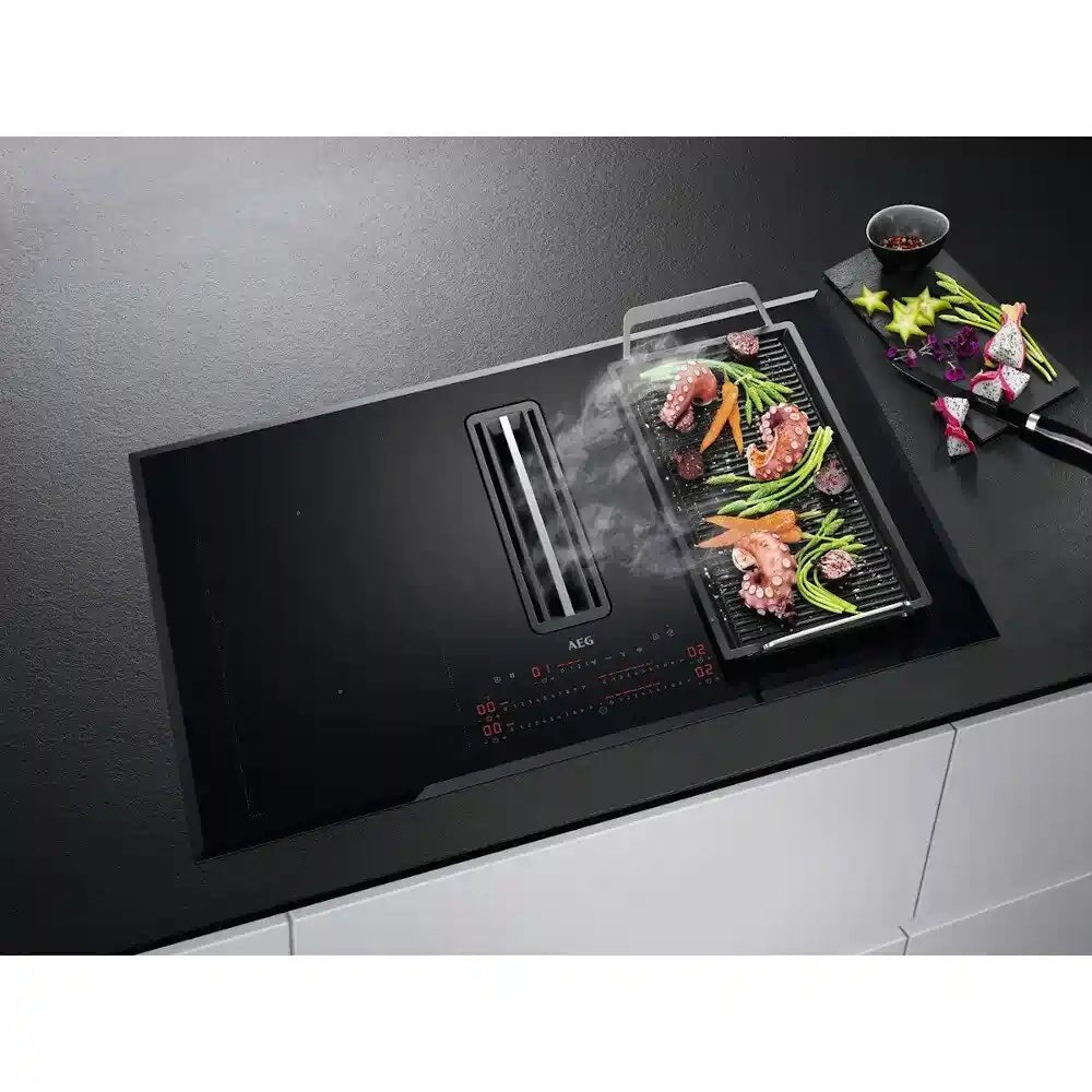 AEG CDE84751FB Venting Hob - Black | Atlantic Electrics