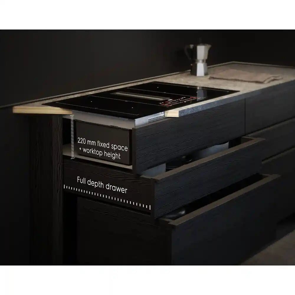 AEG CDE84751FB Venting Hob - Black | Atlantic Electrics