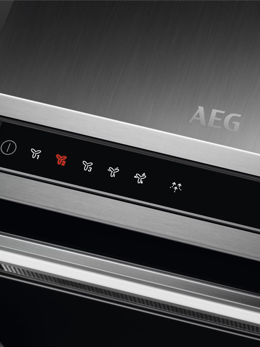 AEG DBK6980HG 90cm Chimney Cooker Hood - Stainless Steel | Atlantic Electrics