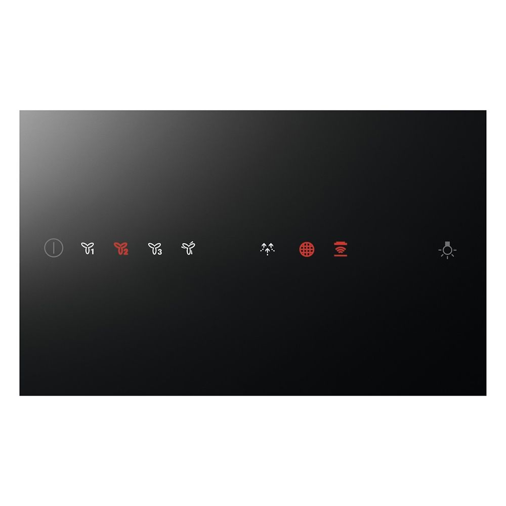 AEG DVE5671HG Built In Angled Hood - Black Glass / Stainless Steel | Atlantic Electrics
