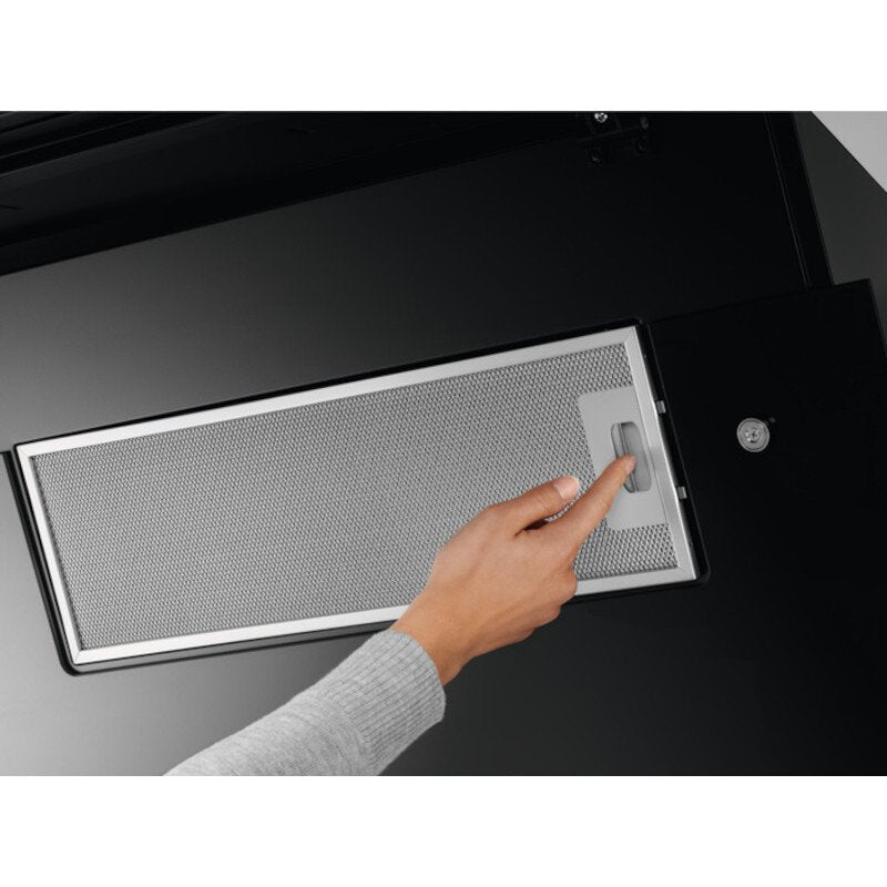 AEG DVE5671HR Wall Mounted Hood - Matt Black Glass | Atlantic Electrics