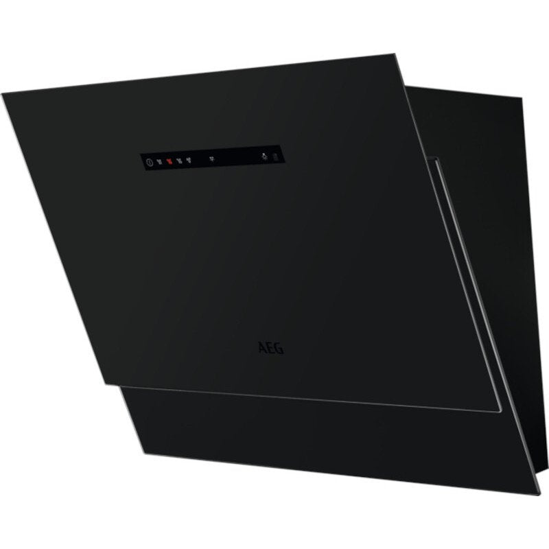 AEG DVE5671HR Wall Mounted Hood - Matt Black Glass | Atlantic Electrics
