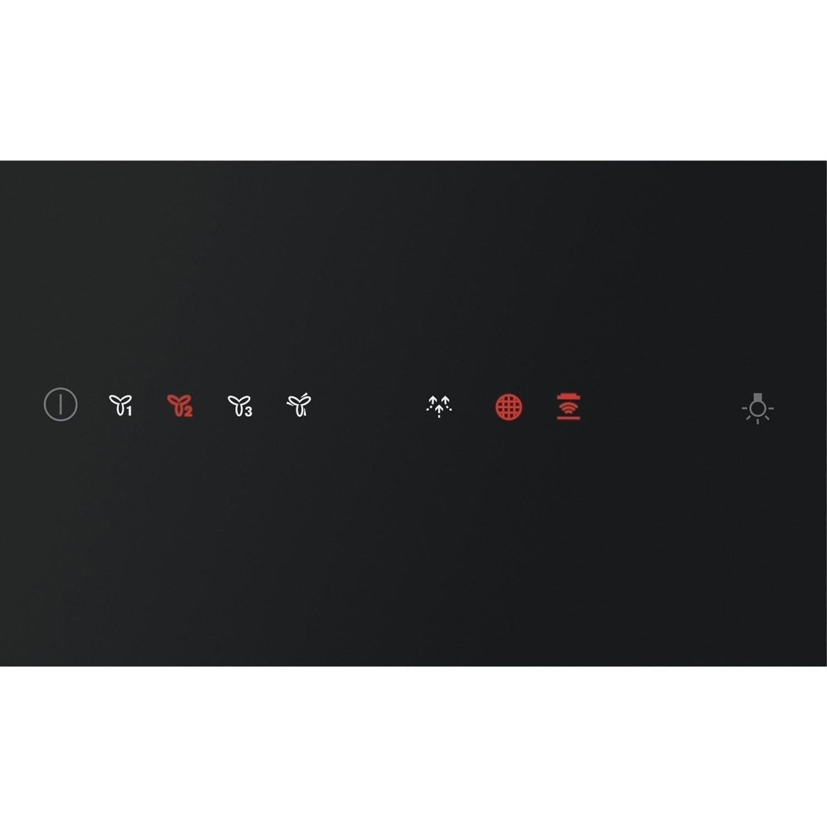 AEG DVE5971HR Built In Angled Hood - Matt Black Glass | Atlantic Electrics
