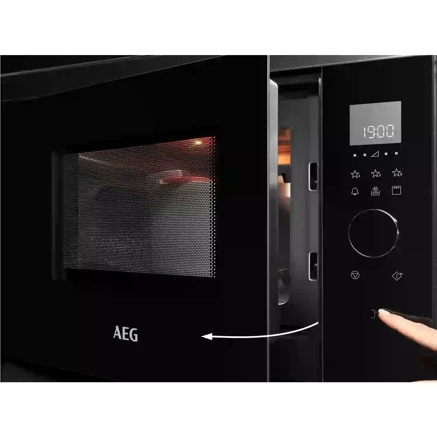AEG MBE2658SEB Built In Microwave - Black | Atlantic Electrics