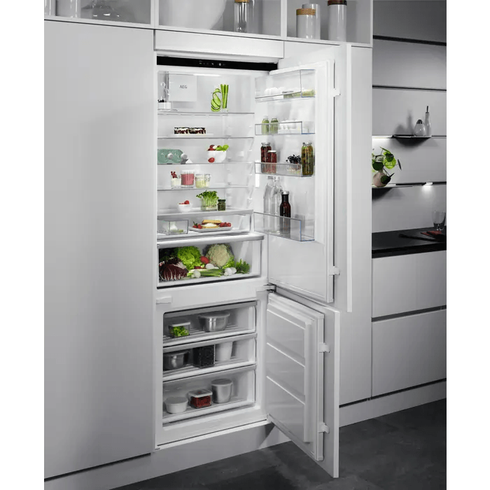 AEG NSC7G751ES Built In Fridge Freezer Frost Free - Fully Integrated | Atlantic Electrics