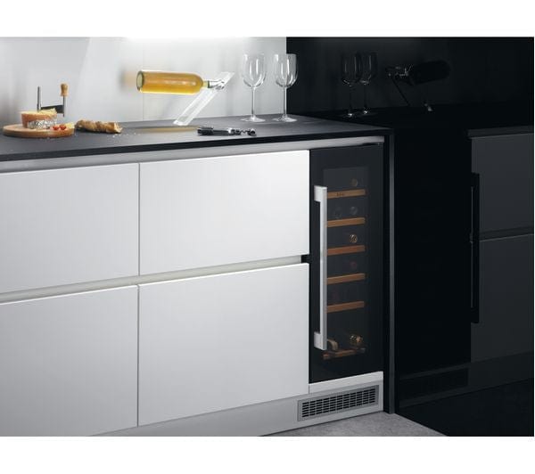 AEG SWE63001DG 30cm Built-In 20 Bottle Capacity Wine Cooler in Black | Atlantic Electrics