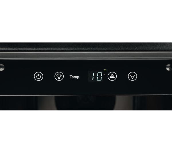 AEG SWE63001DG 30cm Built-In 20 Bottle Capacity Wine Cooler in Black | Atlantic Electrics