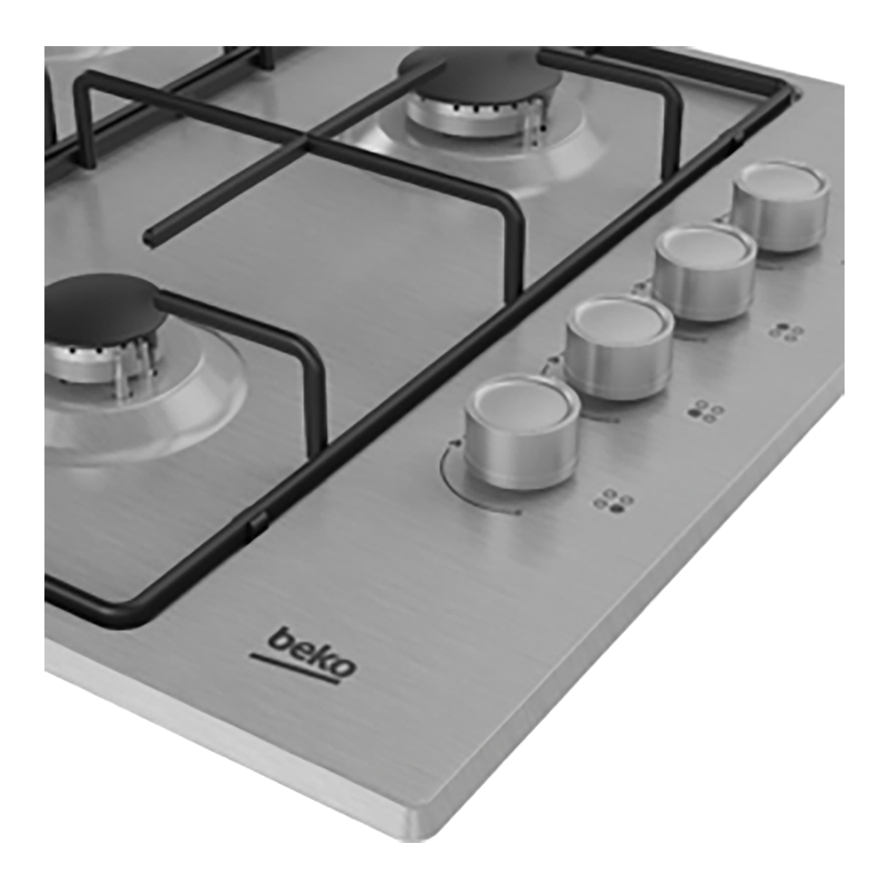 Beko CIHYG21SX 61cm Gas Hob Stainless Steel | Atlantic Electrics