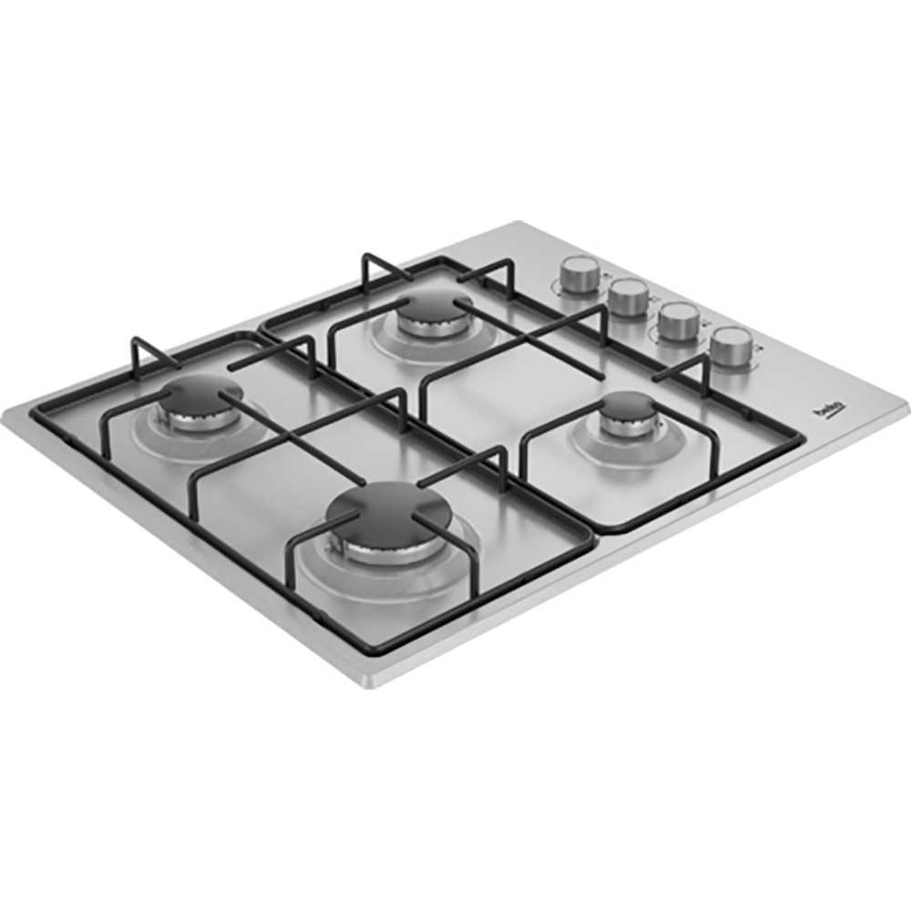 Beko CIHYG21SX 61cm Gas Hob Stainless Steel | Atlantic Electrics