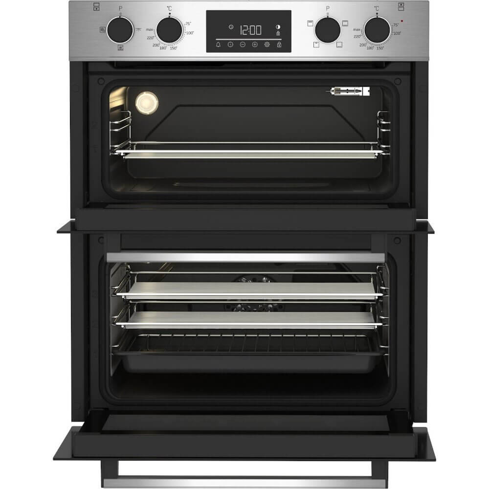 Beko CTFY22309X 59.4cm Built under Electric Double Oven Stainless Steel | Atlantic Electrics