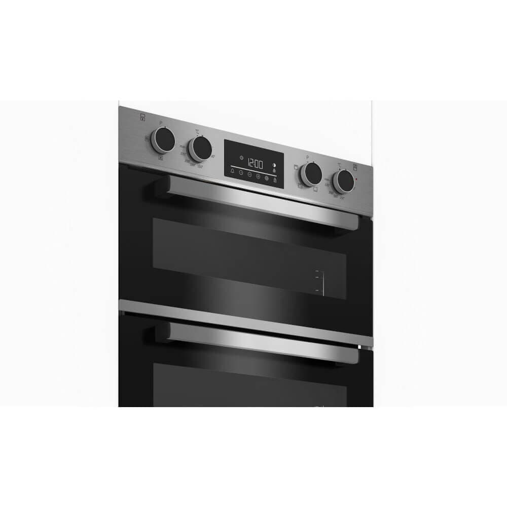 Beko CTFY22309X 59.4cm Built under Electric Double Oven Stainless Steel | Atlantic Electrics