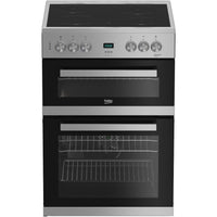 Thumbnail Beko EDC633S 60cm Electric Double Oven with Ceramic Hob - 39477731721439