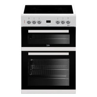 Thumbnail Beko EDC633W 60cm Double Oven Electric Cooker with Ceramic Hob - 39477733327071