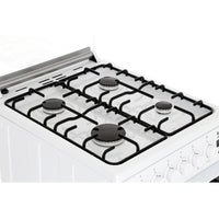 Thumbnail Beko EDG506W 50cm Twin Cavity Gas Cooker with Glass Lid White - 39477738701023