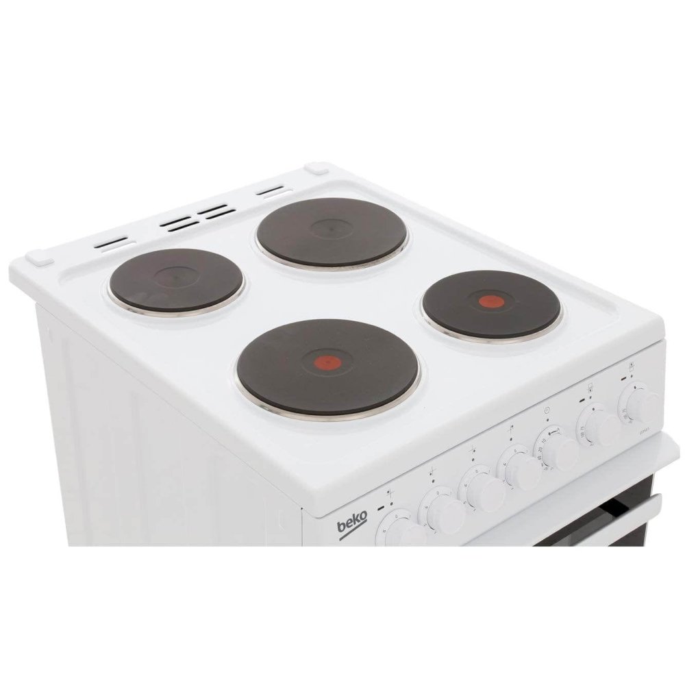 Beko EDP503W 50cm Electric Double Oven with Grill Cooker White | Atlantic Electrics