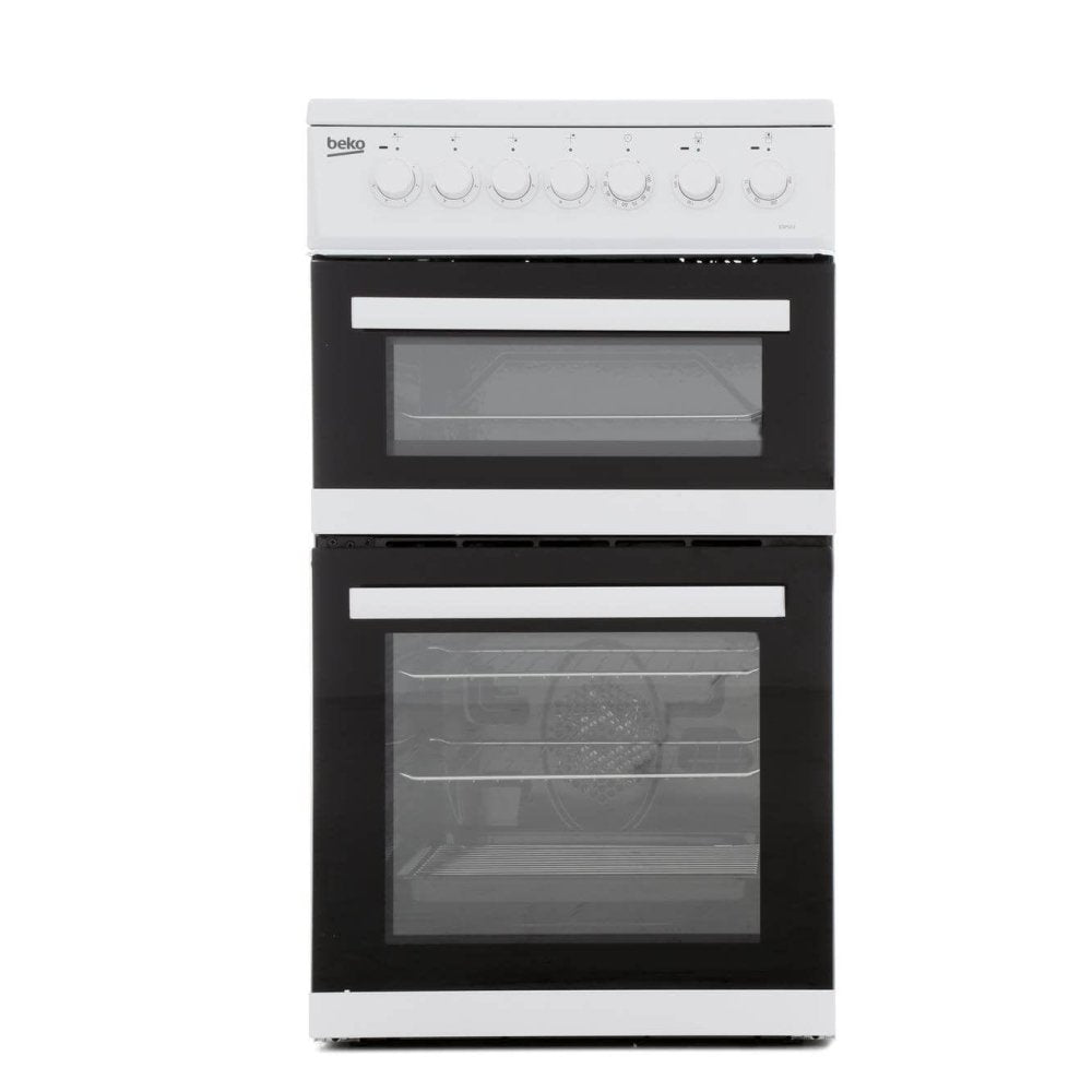 Beko EDP503W 50cm Electric Double Oven with Grill Cooker White | Atlantic Electrics