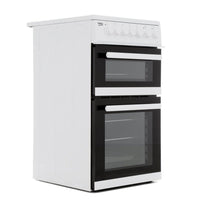 Thumbnail Beko EDP503W 50cm Electric Double Oven with Grill Cooker White - 39477737619679