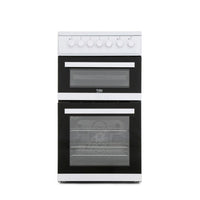 Thumbnail Beko EDVC503W 50cm Double Oven Electric Cooker - 39477736112351