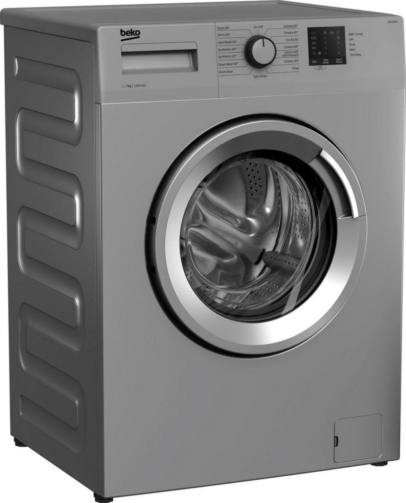 Beko WTK72041S 7kg 1200 Spin Washing Machine Silver | Atlantic Electrics - 39477736669407 