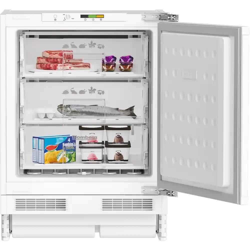Blomberg FSE1654IU Built Under Upright Freezer - White | Atlantic Electrics