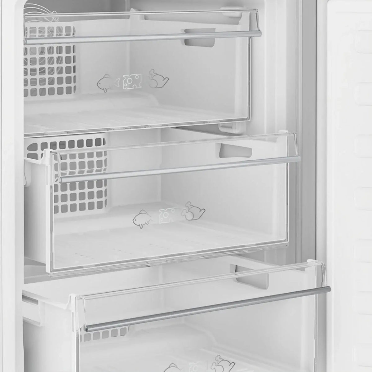 Blomberg KGM4524 Freestanding Fridge Freezer Frost Free - White | Atlantic Electrics