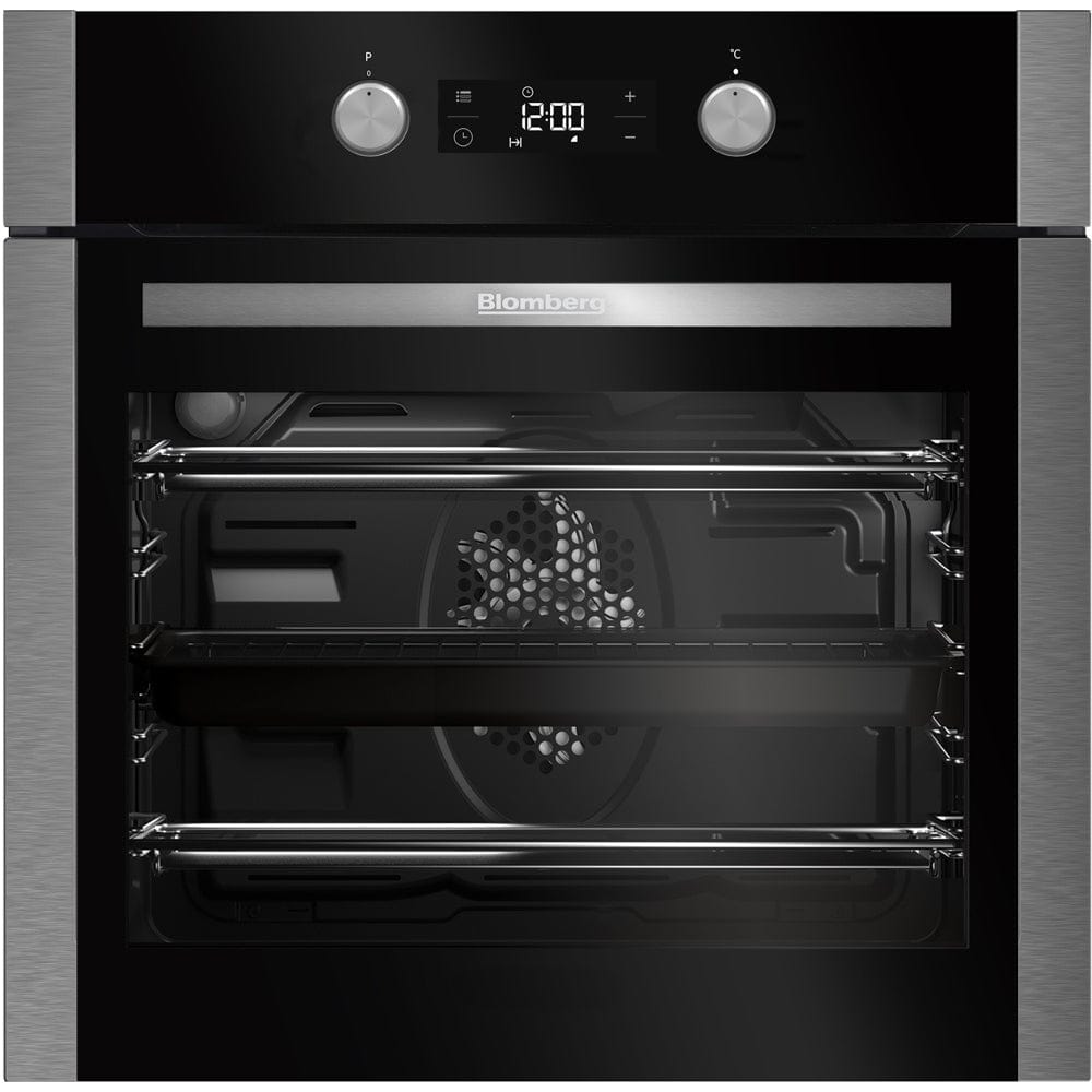 Blomberg OEN9302X Built In Fanned Programmable Electric Single Oven - S-Steel - Atlantic Electrics - 39477747646687