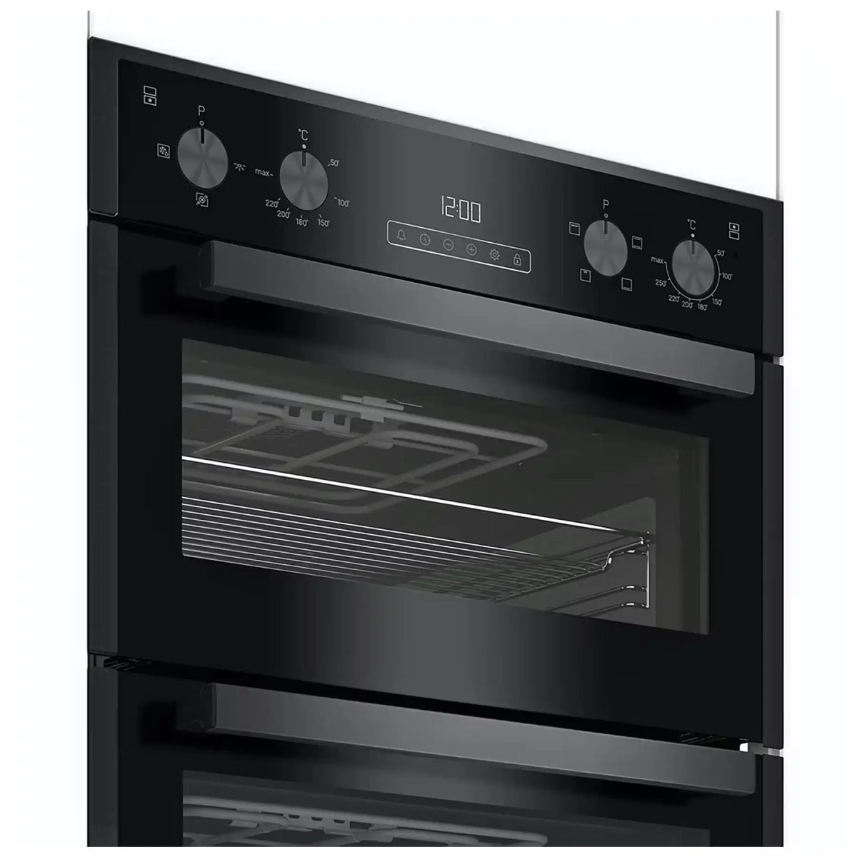 Blomberg ROTN9202DX Built-Under Electric Double Oven - Dark Steel | Atlantic Electrics